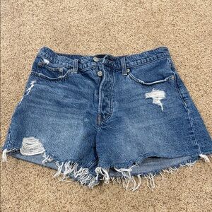 Lucky Brand Frayed Blue Jean Shorts